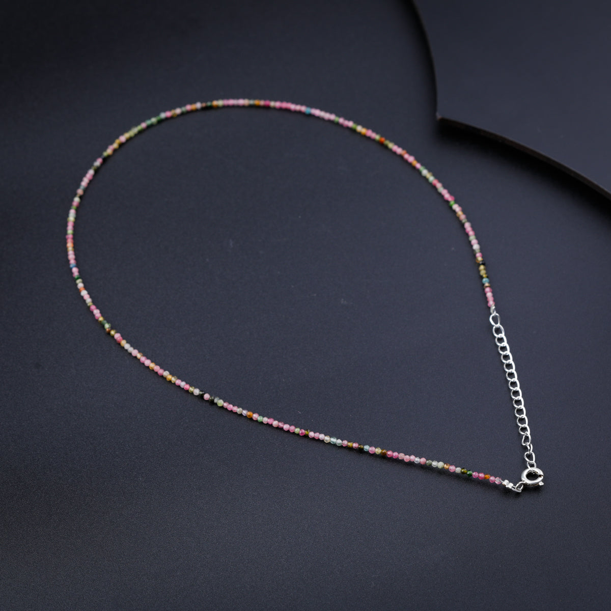 Multicolor Silver Charm Necklace