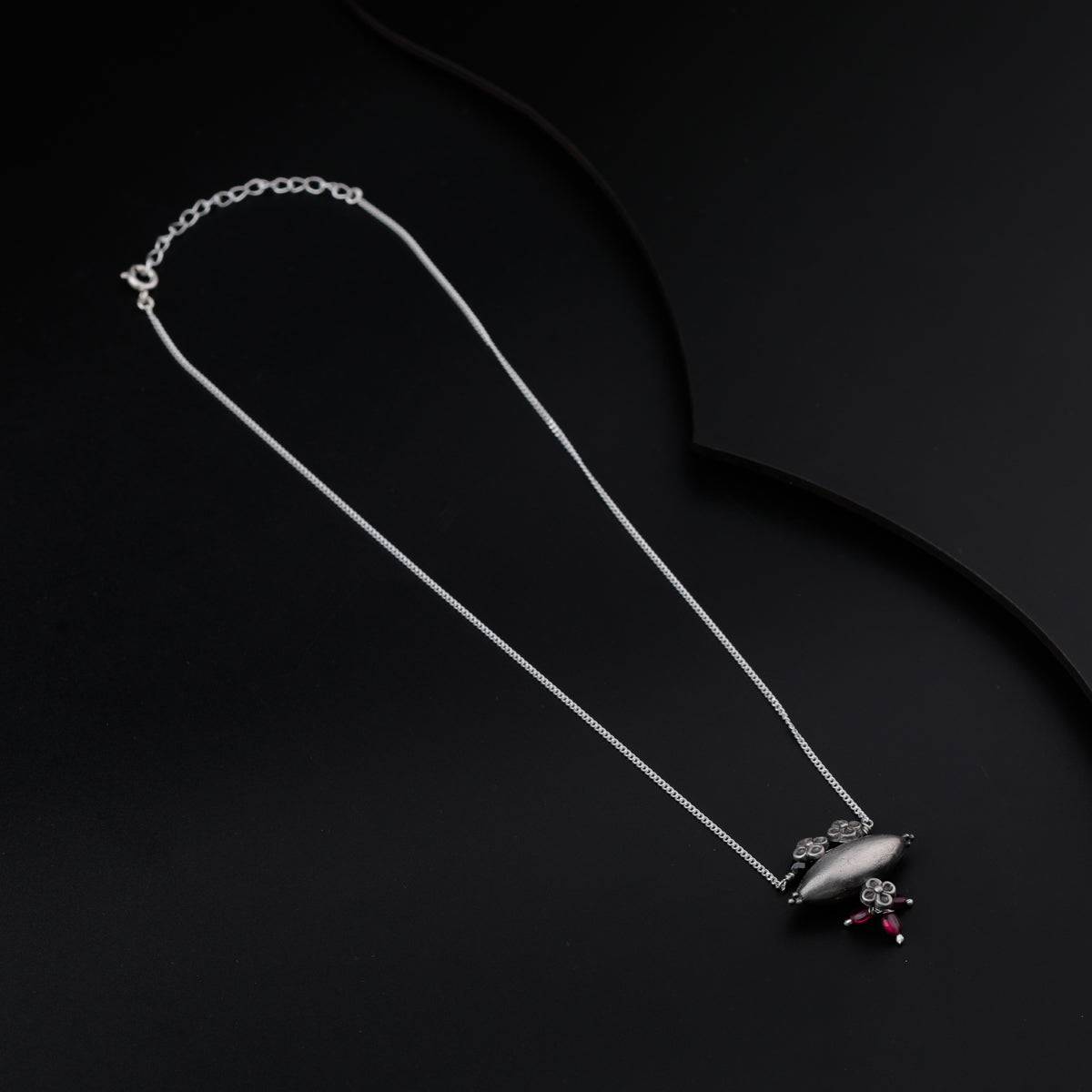 Silver Chain Tribal Motif Mangalsutra