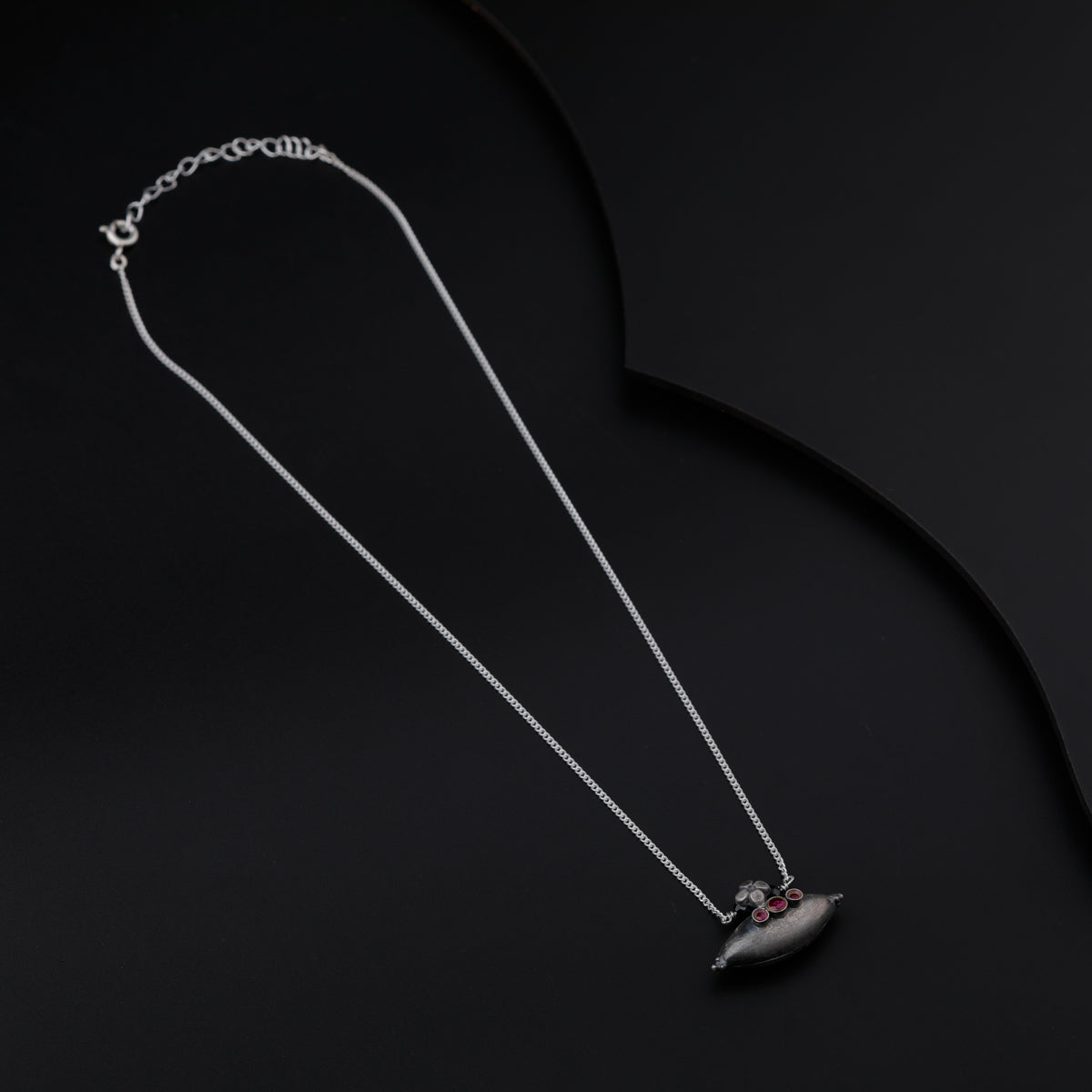 Silver Chain Tribal Motif Mangalsutra