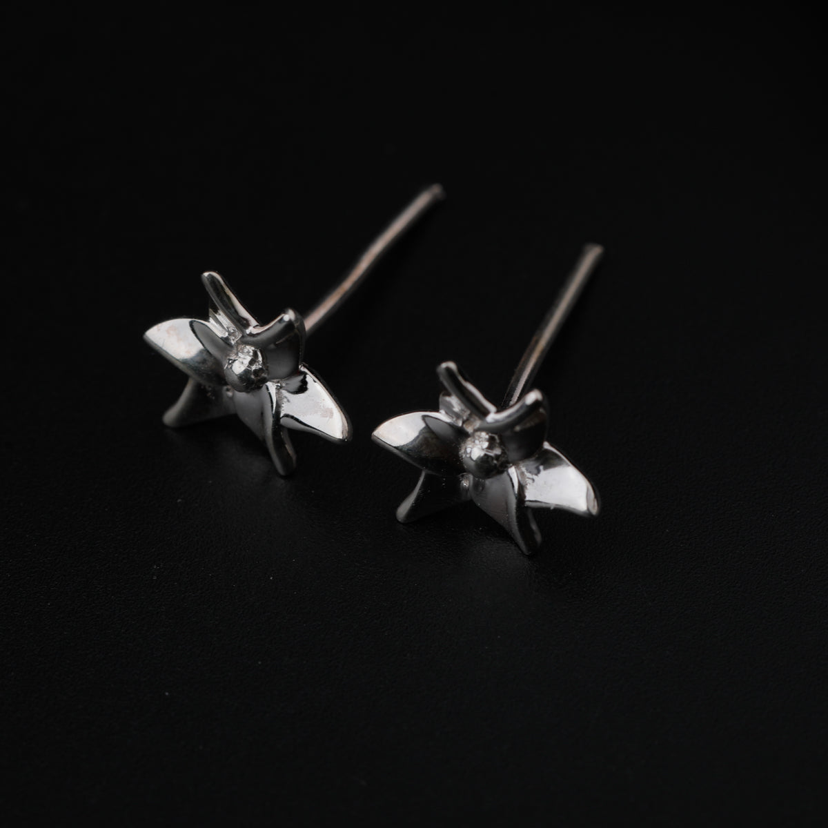 Silver Arabian Jasmine Flower Studs Earring