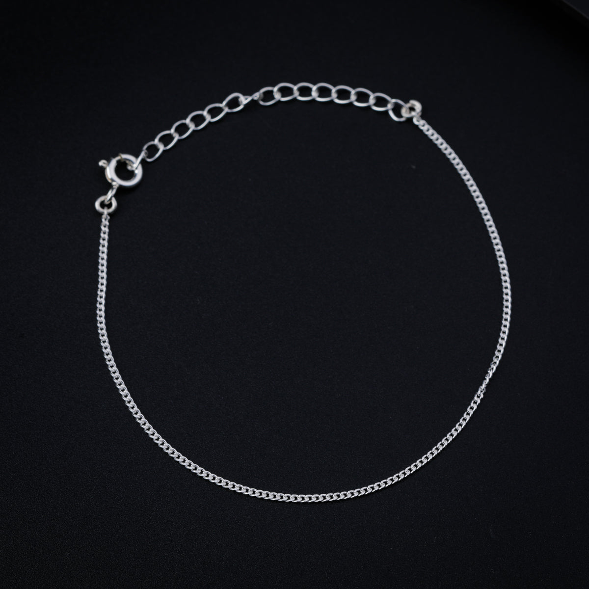 Plain Silver Chain Bracelet