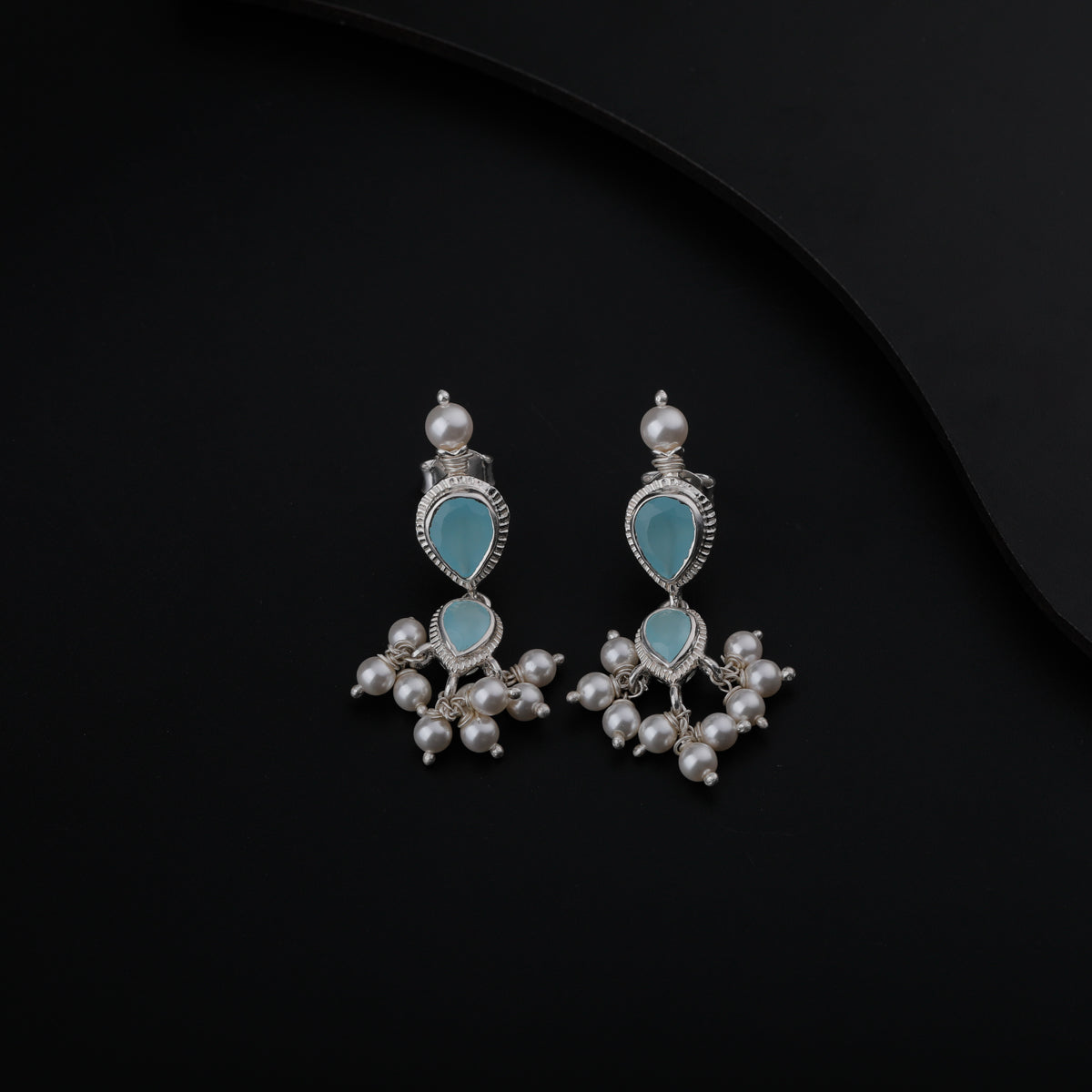 Tanmani Earring with Chalcedony Stone