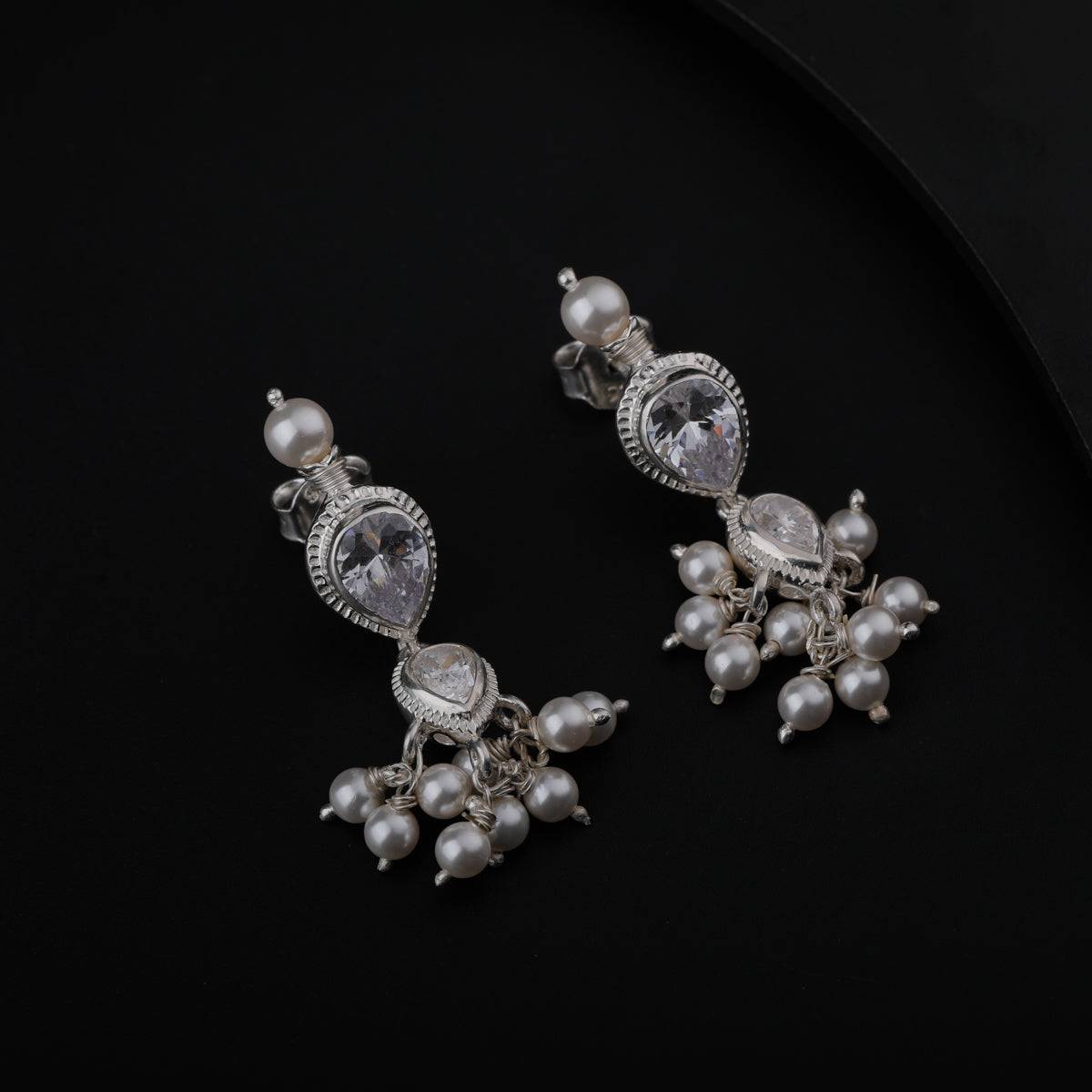 Tanmani Earring with CZ Stones