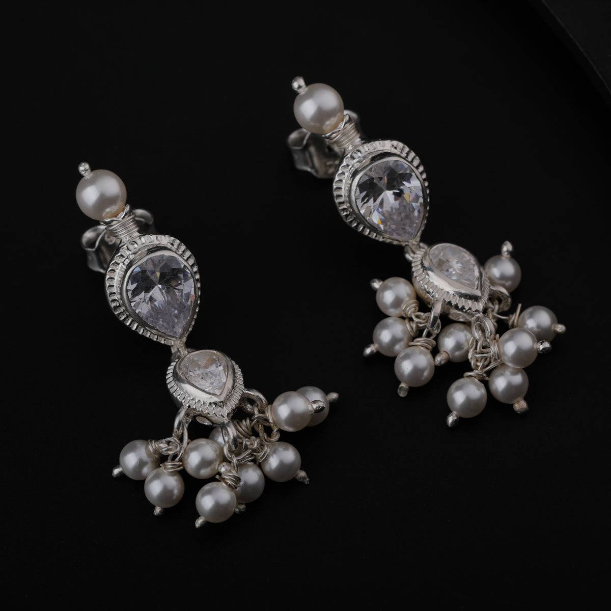 Tanmani Earring with CZ Stones