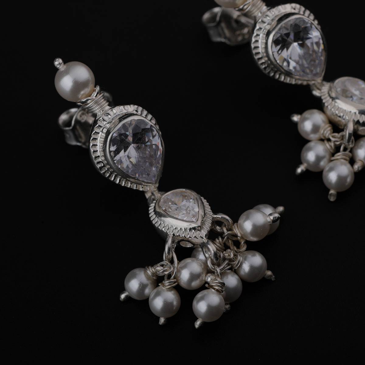 Tanmani Earring with CZ Stones