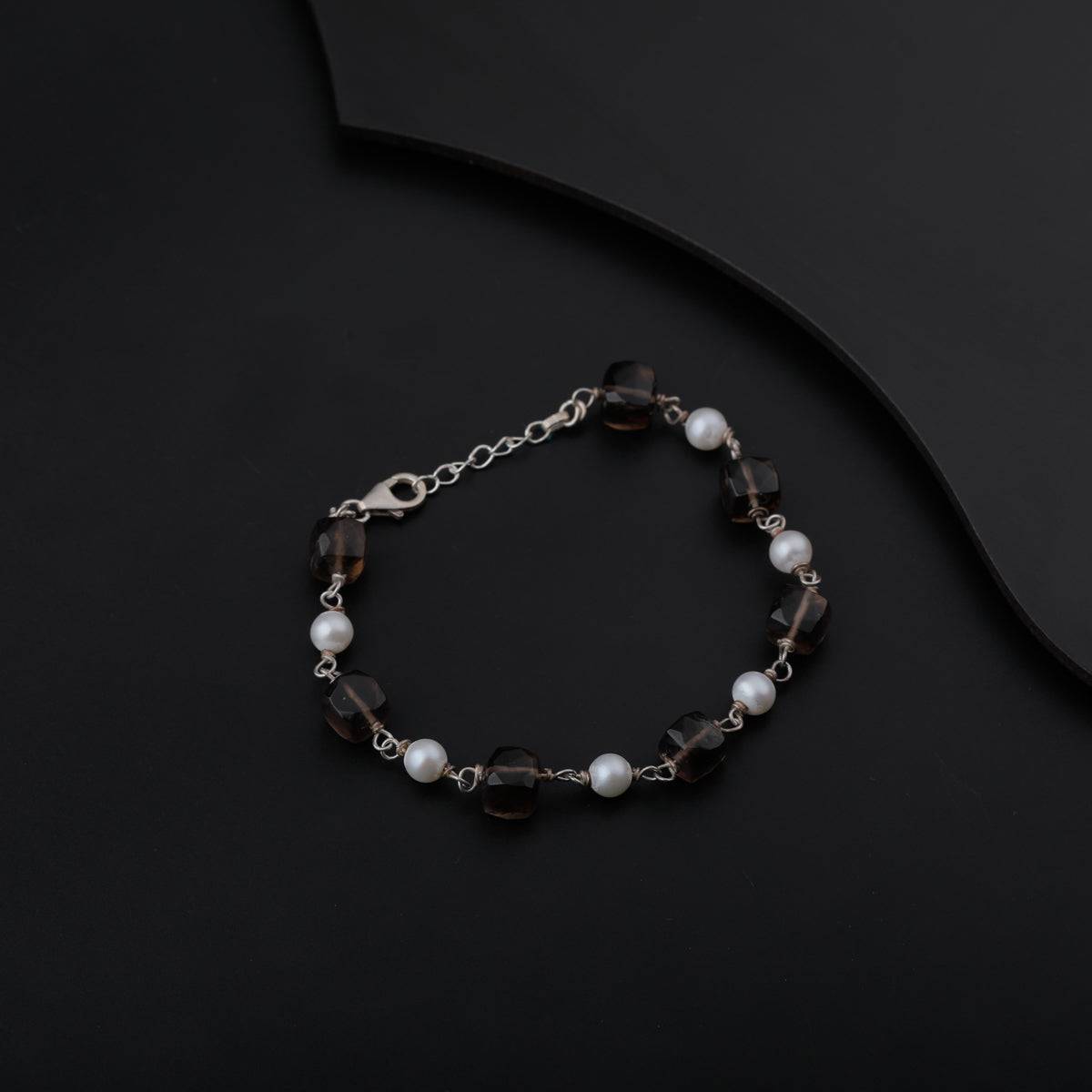 Pearls and Smokey Quartz Bracelet