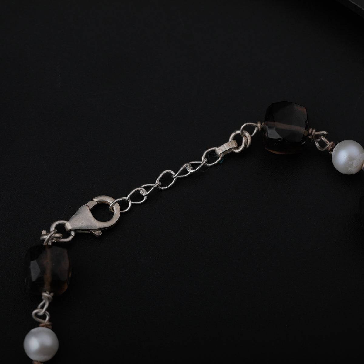 Pearls and Smokey Quartz Bracelet