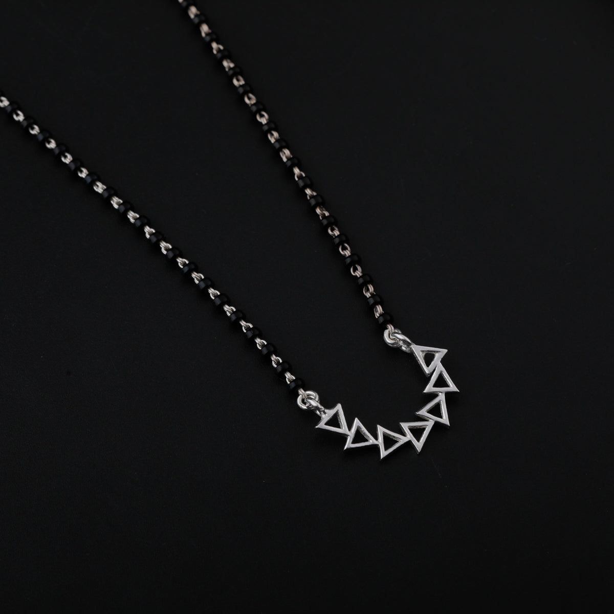 Silver Triangle  Nath Mangalsutra