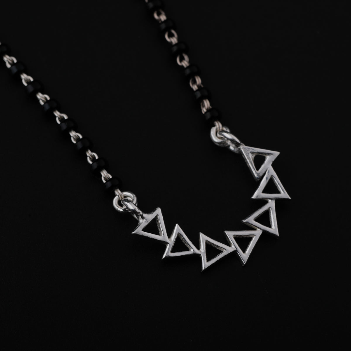 Silver Triangle  Nath Mangalsutra