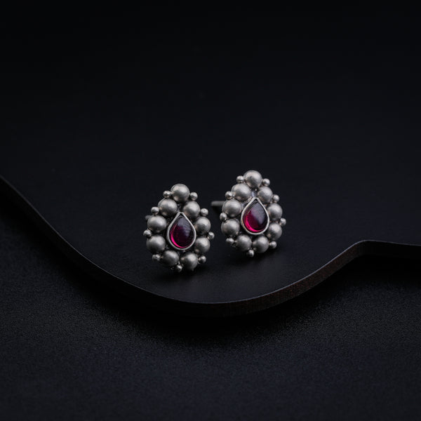 Pink Stone Drop Earrings