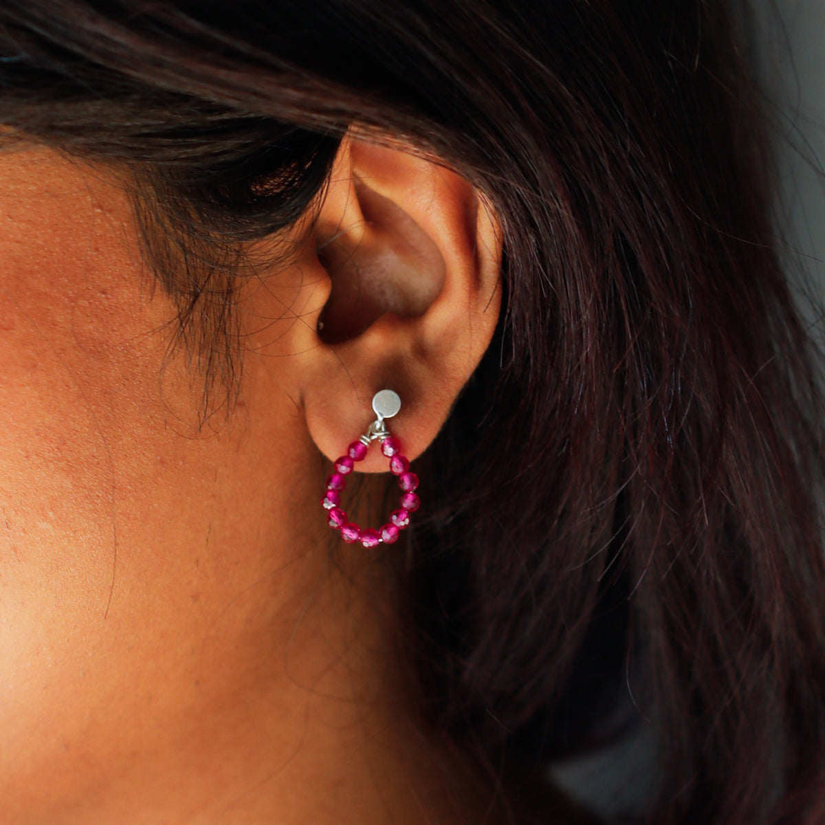 Ruby Studs Earring