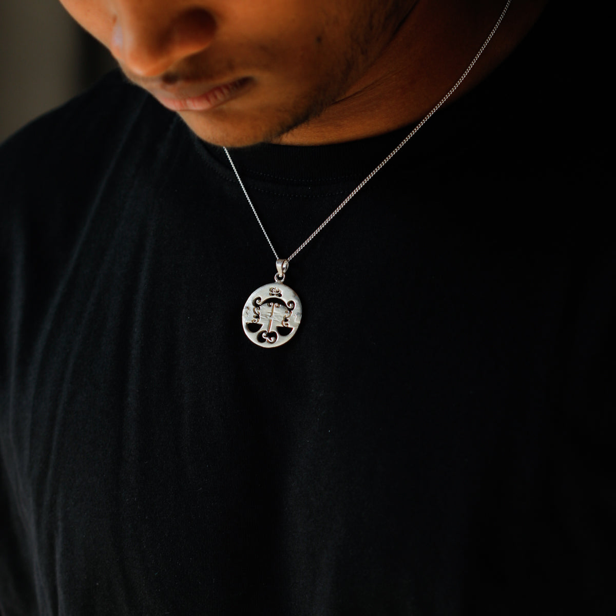 Libra / तूळ Silver Pendant