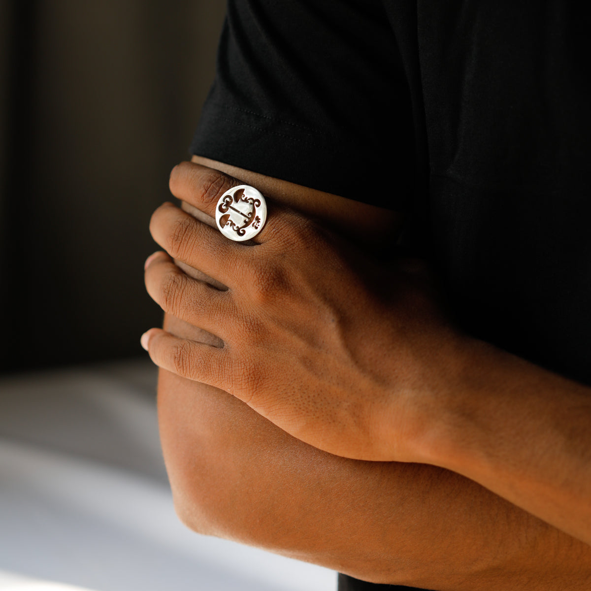 Libra / तूळ Silver Ring for Men & Women