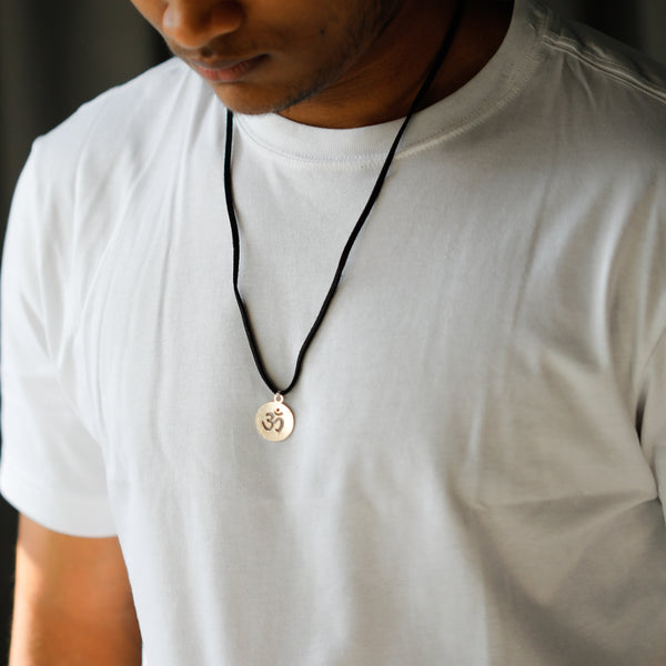 Silver Om Necklace