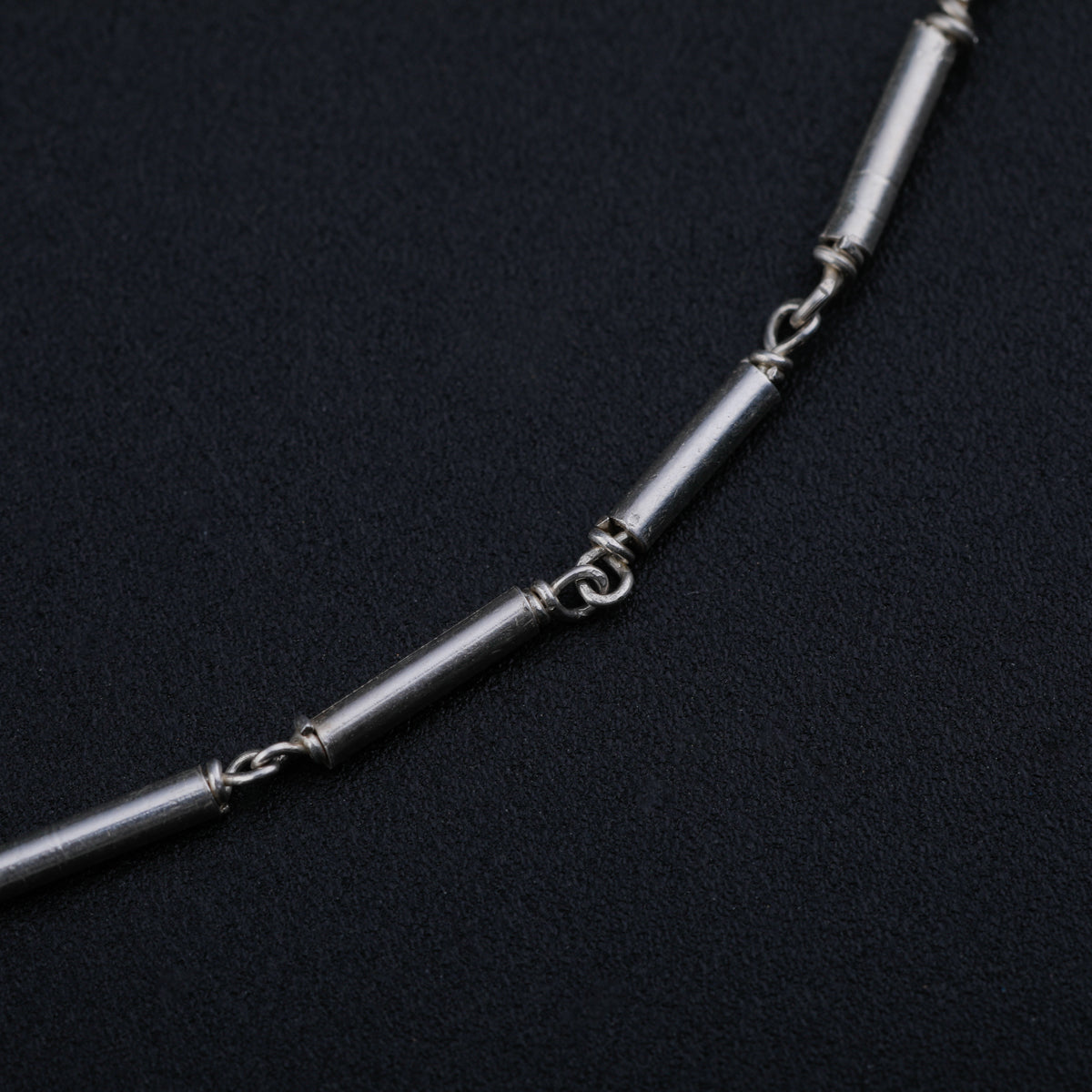 Silver Pipe Anklet