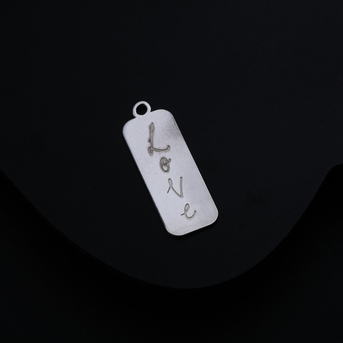 Pendant tag / Charm Tag / Dog tag ( Without chain ) - Love Engraved