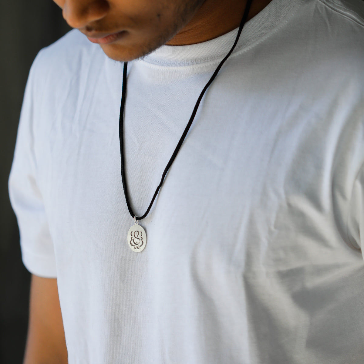 Silver Ganesha necklace for Men & Women