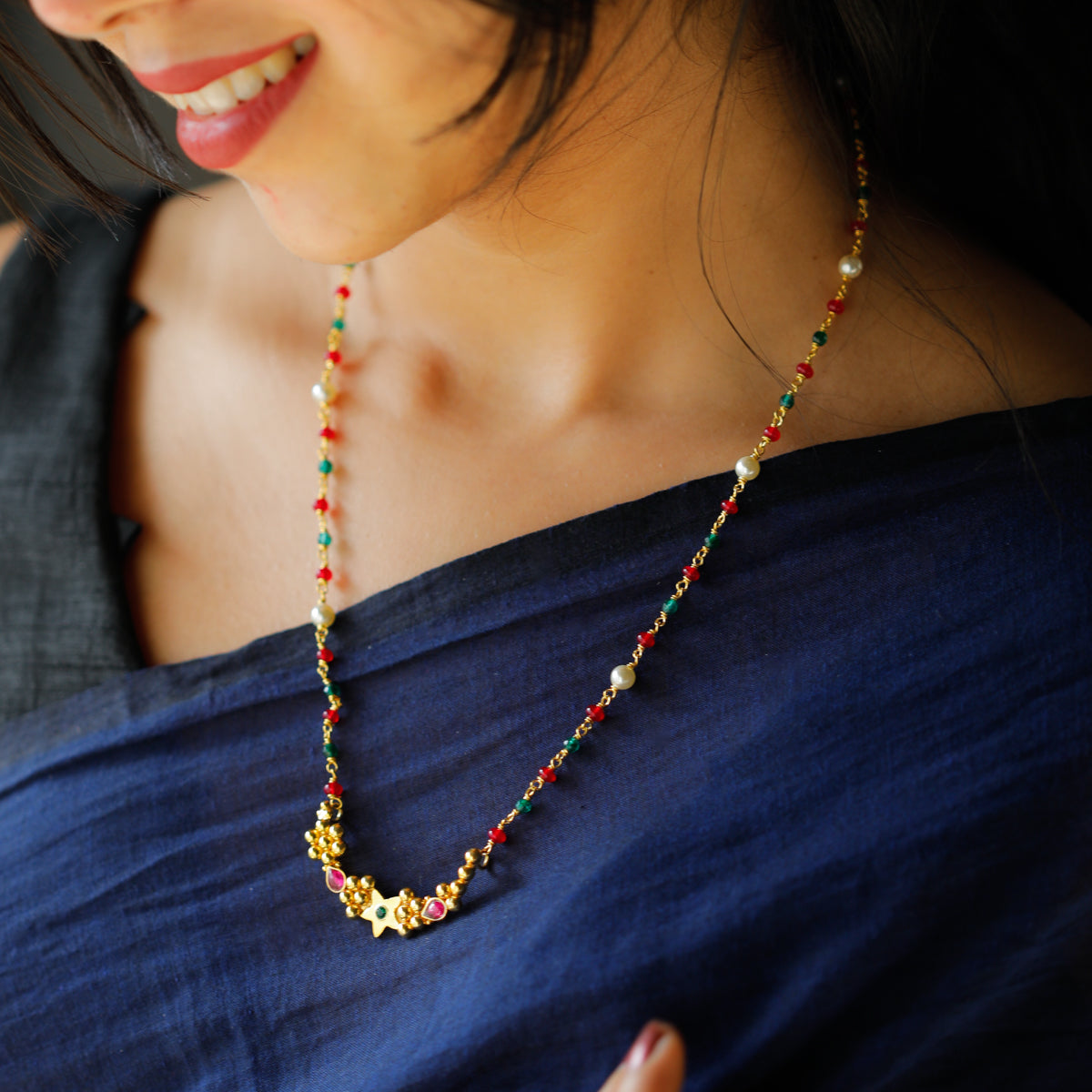 Indrayani Nath Necklace Gold Plated