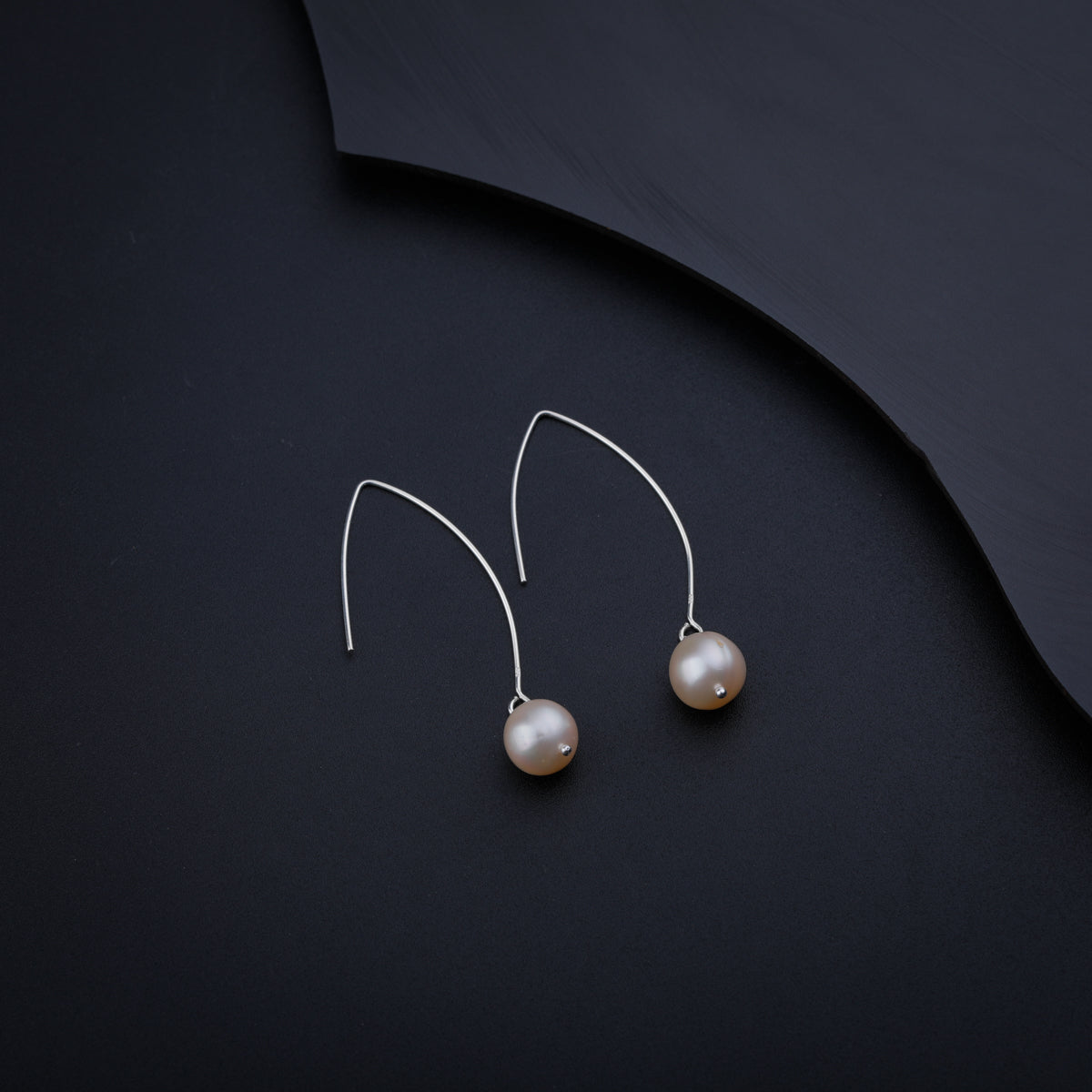 Fresh Water Pearl Silver Dangler Earrings