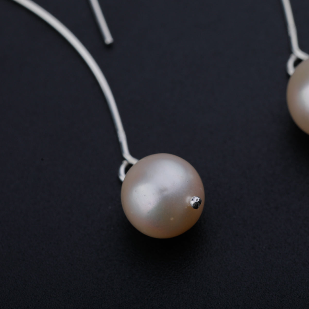 Fresh Water Pearl Silver Dangler Earrings