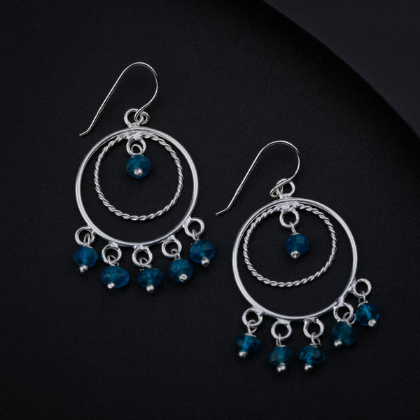 Blue Apetite Chandbali | 92.5 silver earrings | size : small