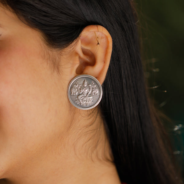 Putali Haar Set Short - Coin Necklace | 92.5 Silver | Oxidised Finish (Made to Order)