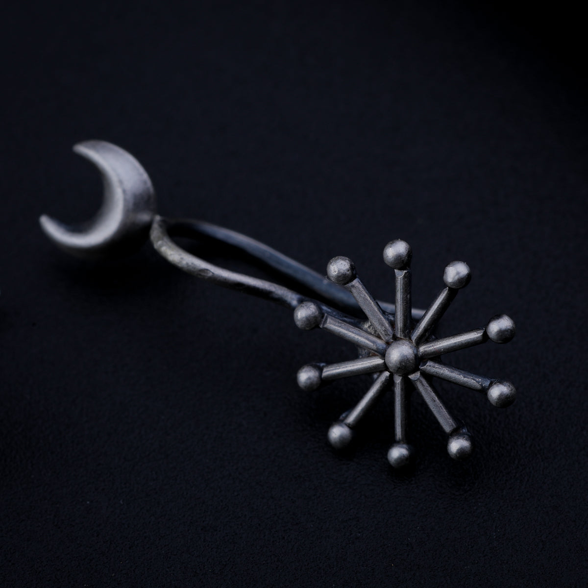 Silver Chandrakor Snowflake Bugadi (Clip on)