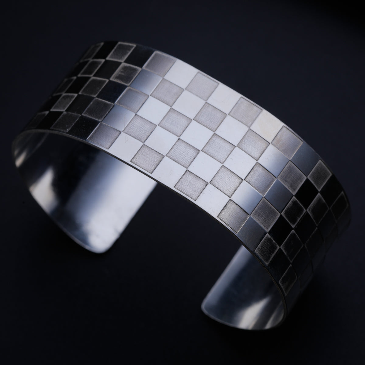 Silver Nakshi Cuff Bracelet