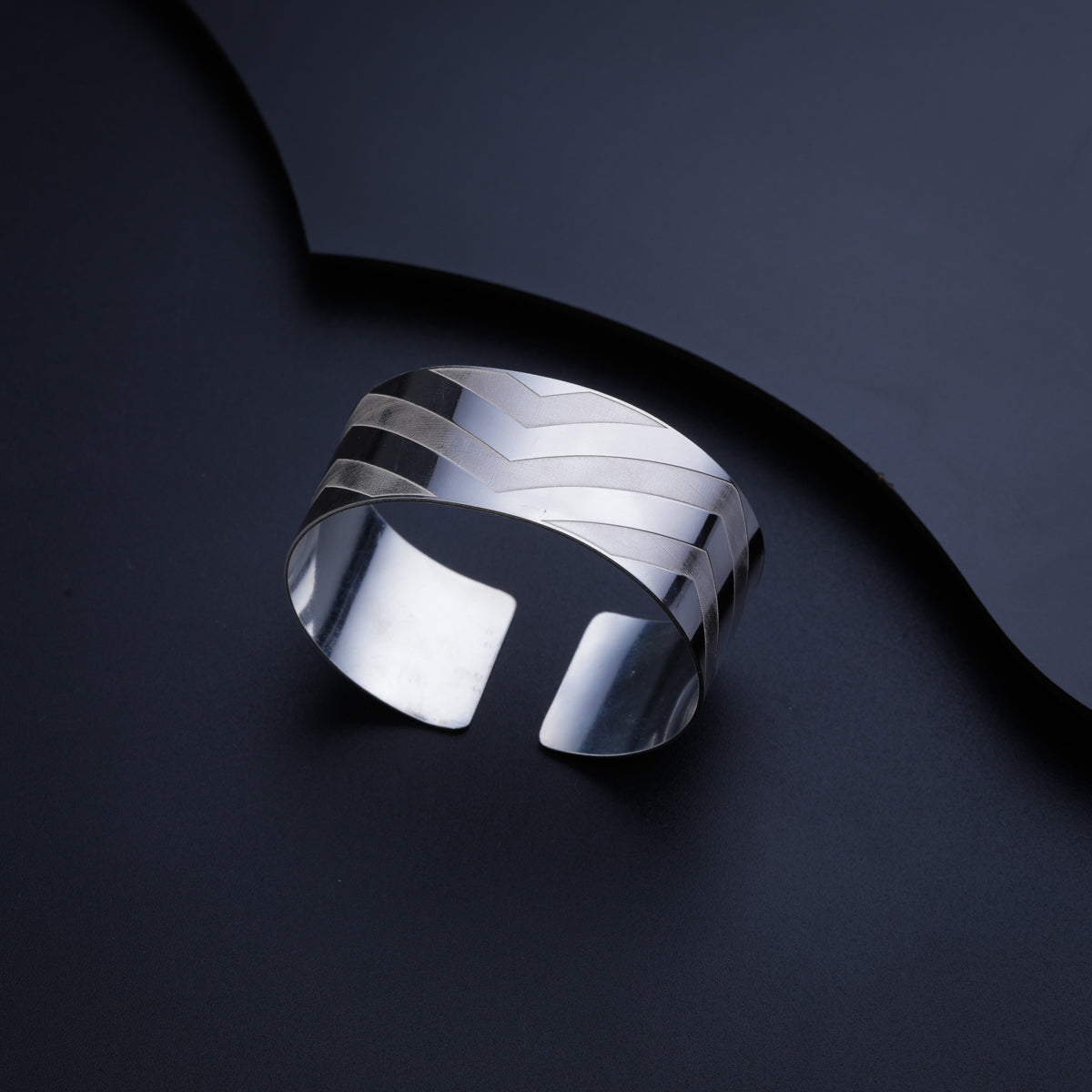 Silver Nakshi Cuff Bracelet