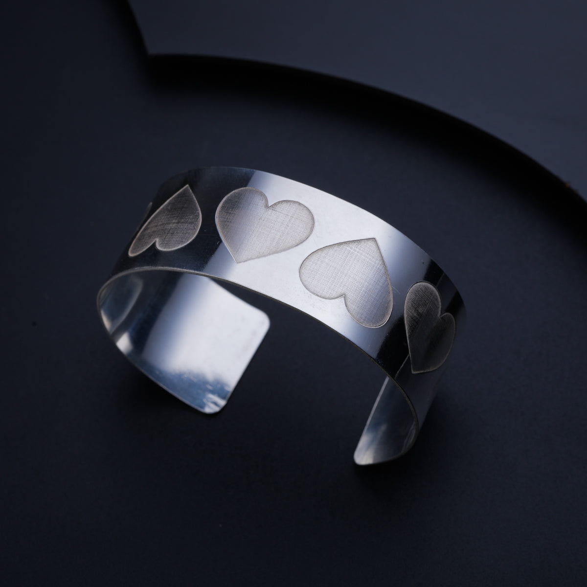 Silver Love Cuff Bracelet