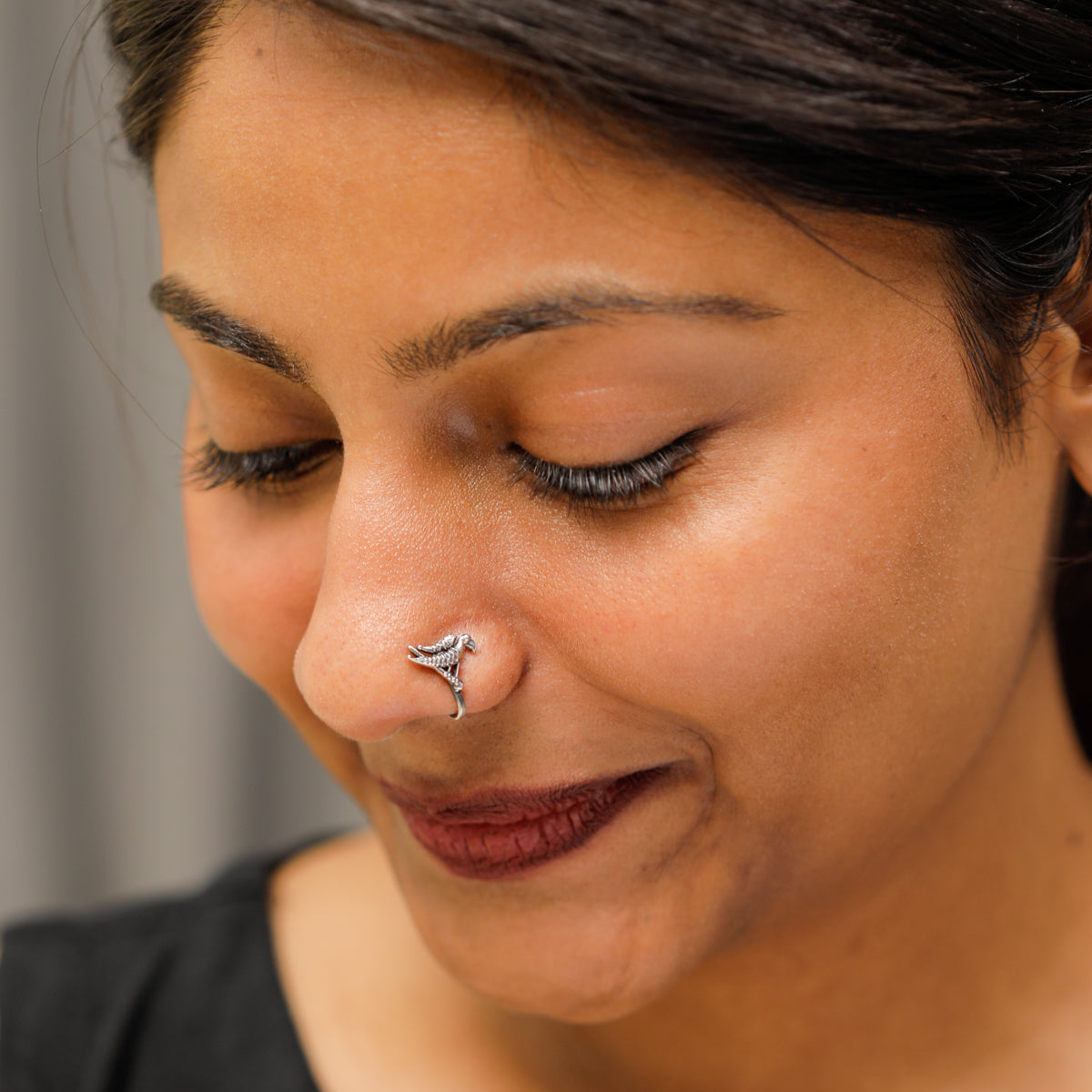 Silver Nosepin - Tota (Pierced) - Indian Summer