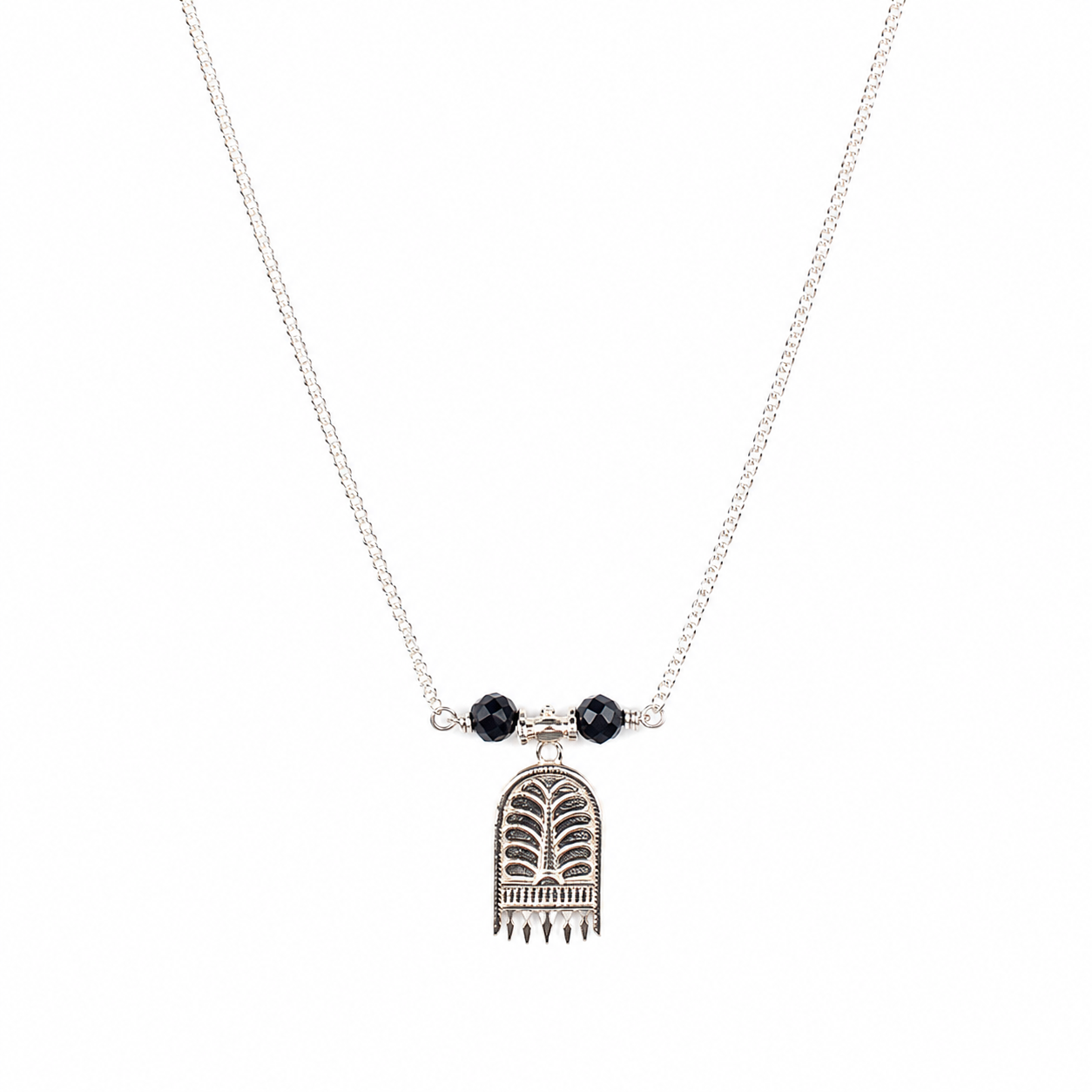 Saaj Motif Chain Mangalsutra | 92.5 Sterling Silver