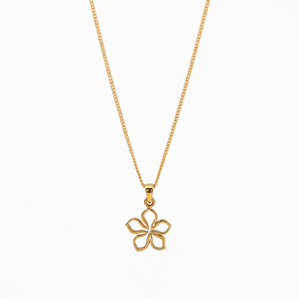Sadafuli Charm Necklace |  92.5 Silver | 22K Gold Plated