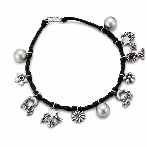 Silver Charms Anklet
