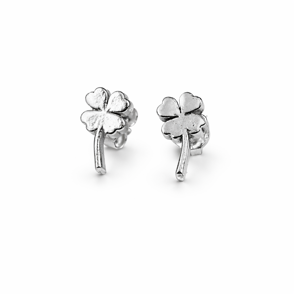 Silver Clover Leaf Stud | 92.5 Silver