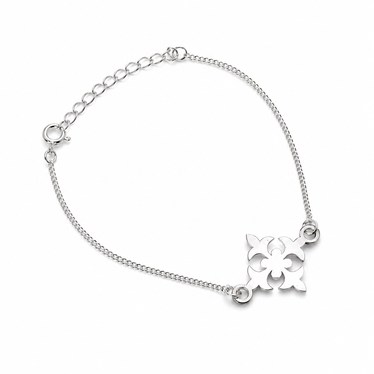 Silver Flower Bracelet