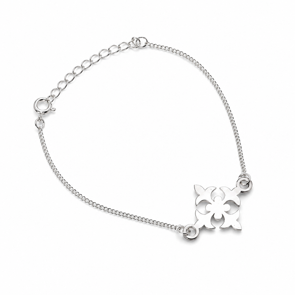 Silver Flower Bracelet