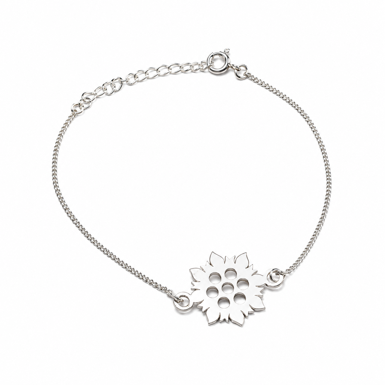 Silver Laser Cut Bracelet