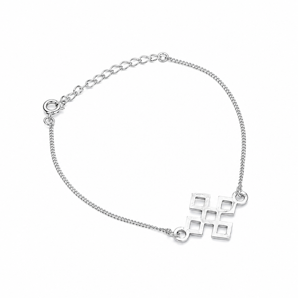 Silver Laser Cut Bracelet