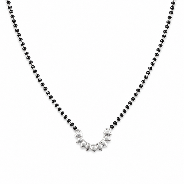Silver Petals Mangalsutra- Small