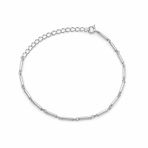 Silver Pipe Bracelet