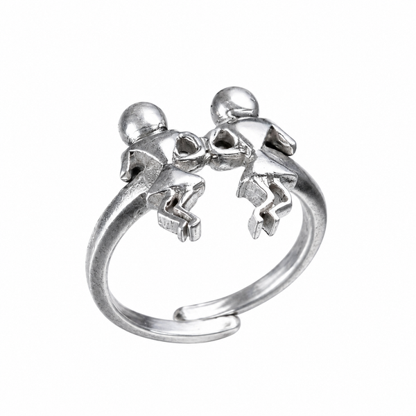 Silver Ring - Warli Art