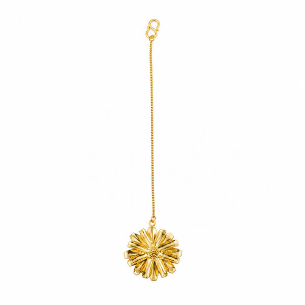 Silver Soorajmukhi Maang Tika (Gold Plated)