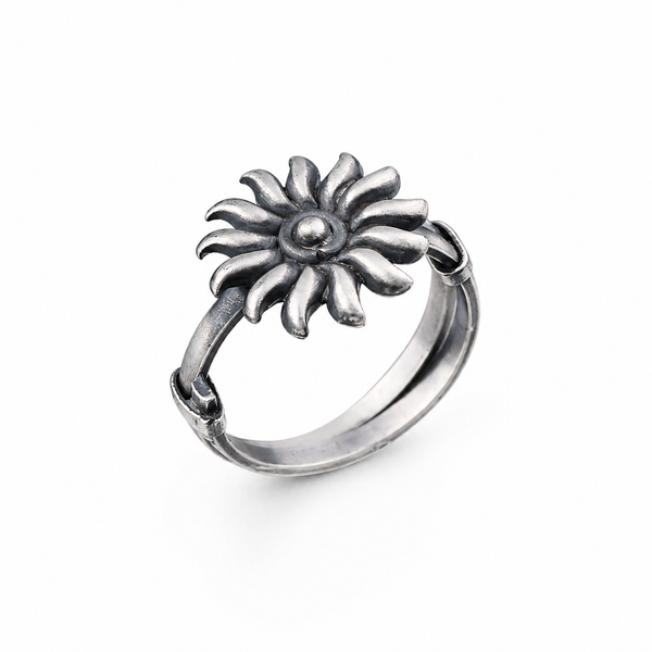 Silver Sun ring