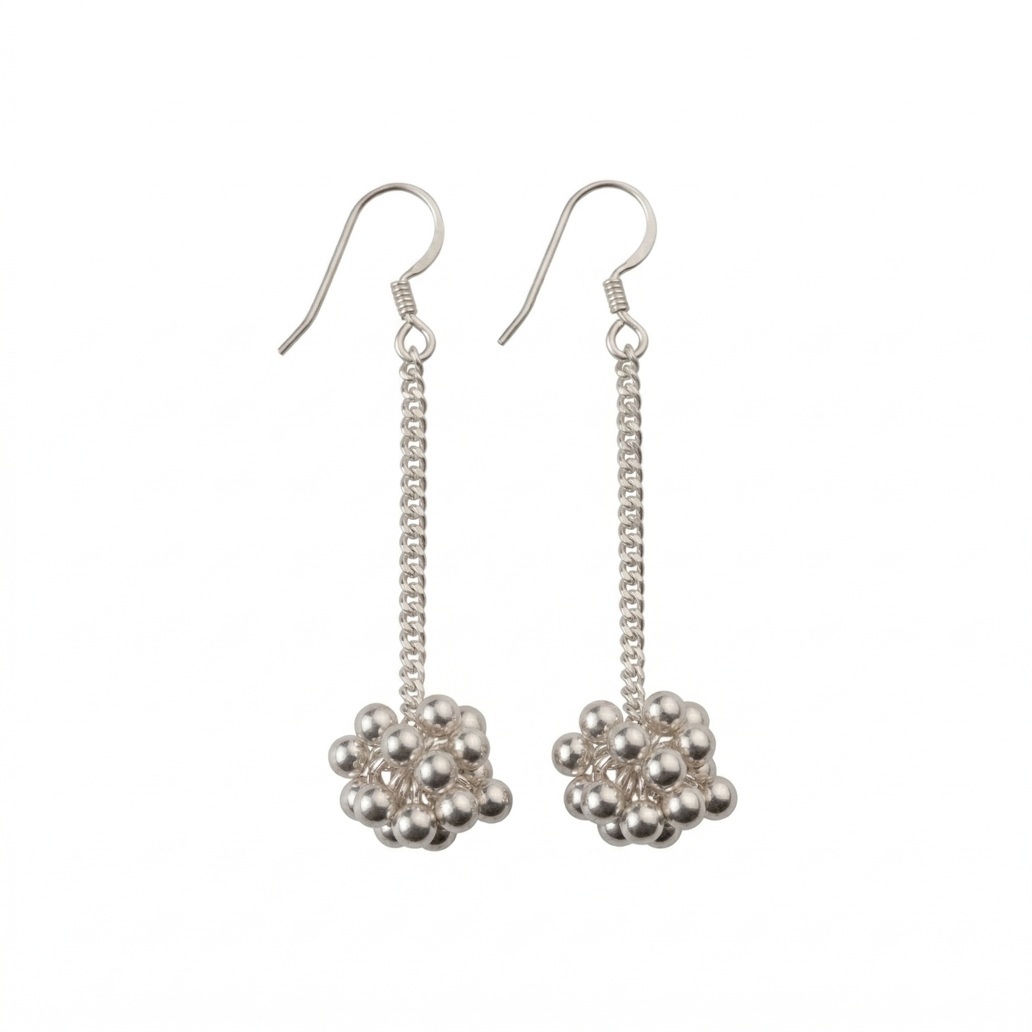 Silver Ghungroo Bunch Earring