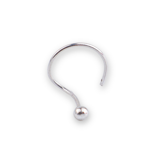 Tiny Silver Nose Pin - Small (Pierced)