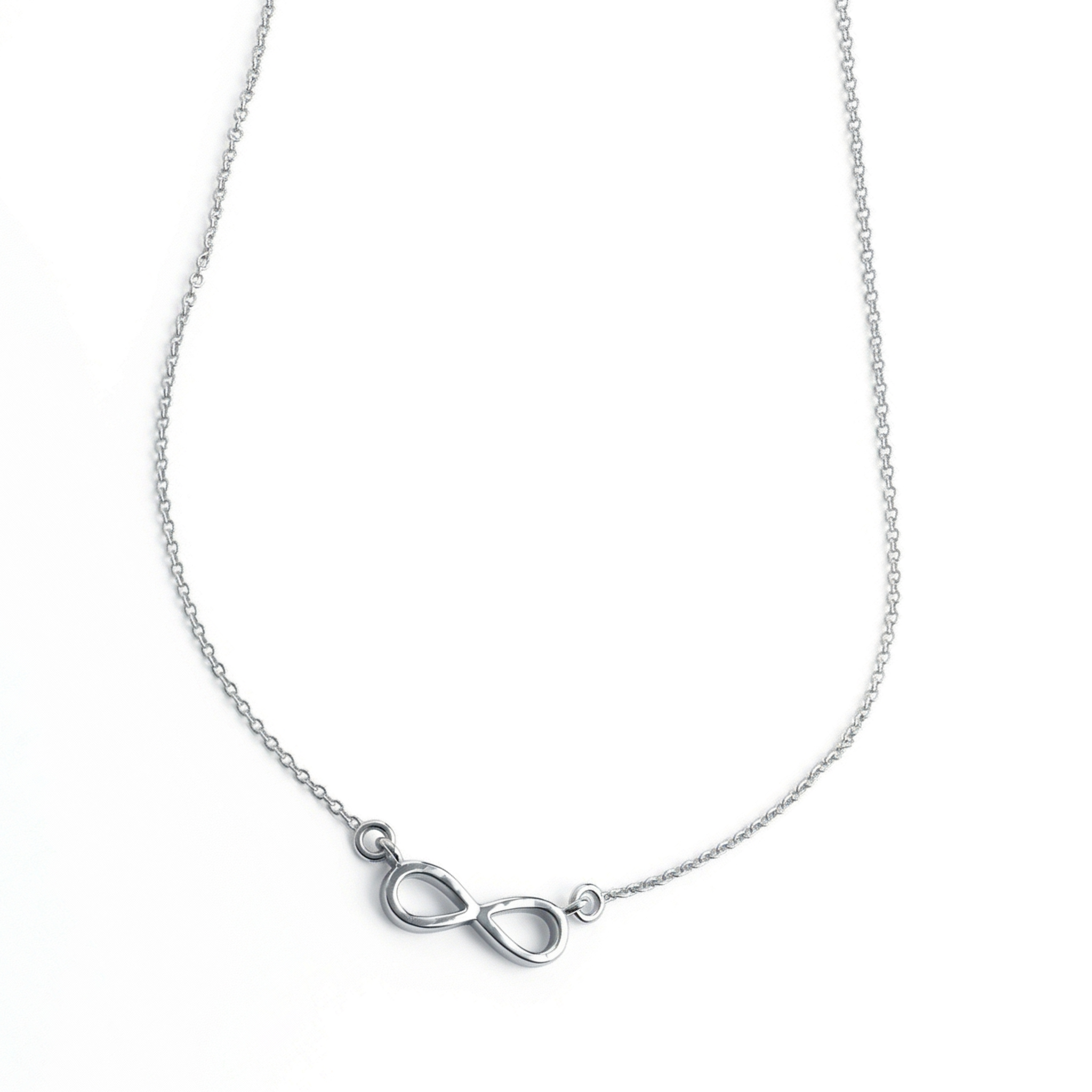 Silver Necklace with Infinity Pendant