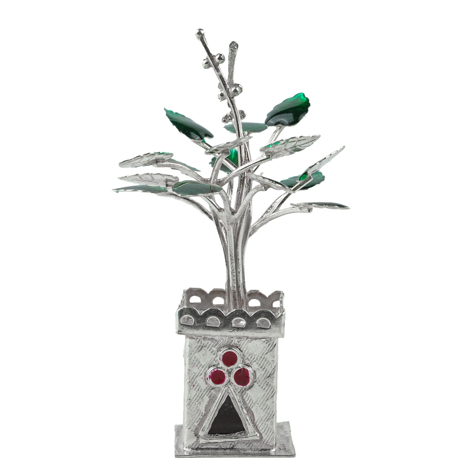 Silver Tulsi Vrundavan – Big