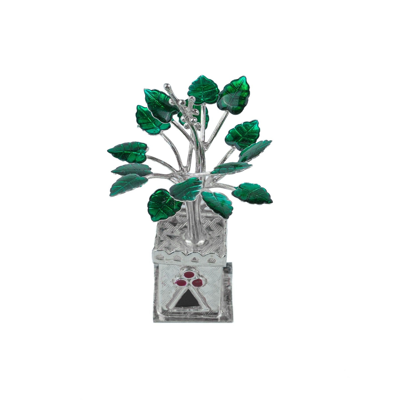 Silver Tulsi Vrundavan – Big