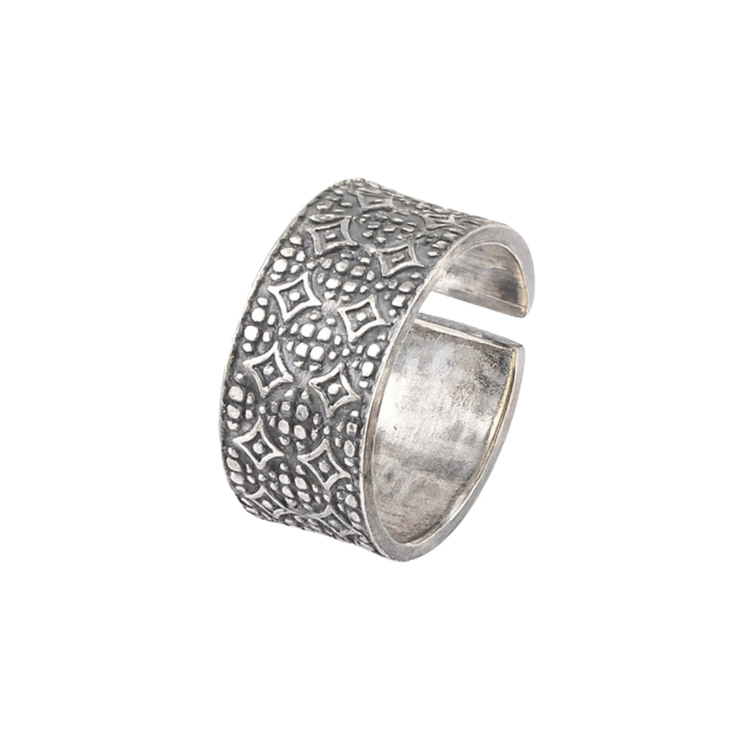 Unisex Textured Ring